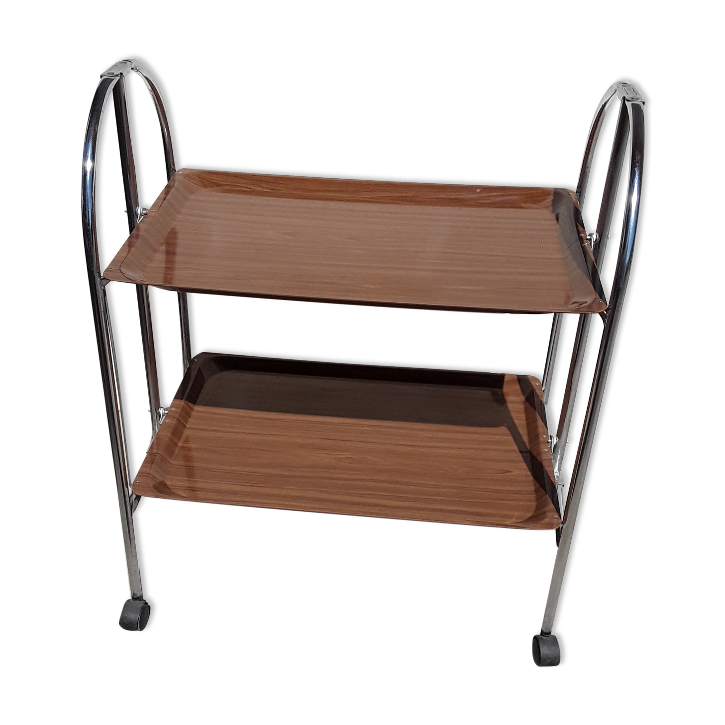 Vintage wheeled serving table