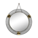 Vintage metal and brass openwork mirror Vereinigte Werkstätten Munich 1950