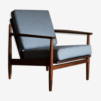 Fauteuil scandinave en teck