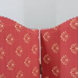 Antique Paravan with Fabric, Czechoslovakia