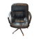 Sedinternational black leather swivel armchair