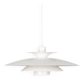 Lampe suspendue vintage Kurt Wiborg pour Jeka, 47 cm, design danois des années 50.
