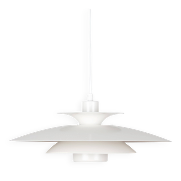 Vintage Kurt Wiborg Pendant Lamp for Jeka, 47 cm, Danish Mid-Century Design