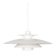 Vintage Kurt Wiborg Pendant Lamp for Jeka, 47 cm, Danish Mid-Century Design