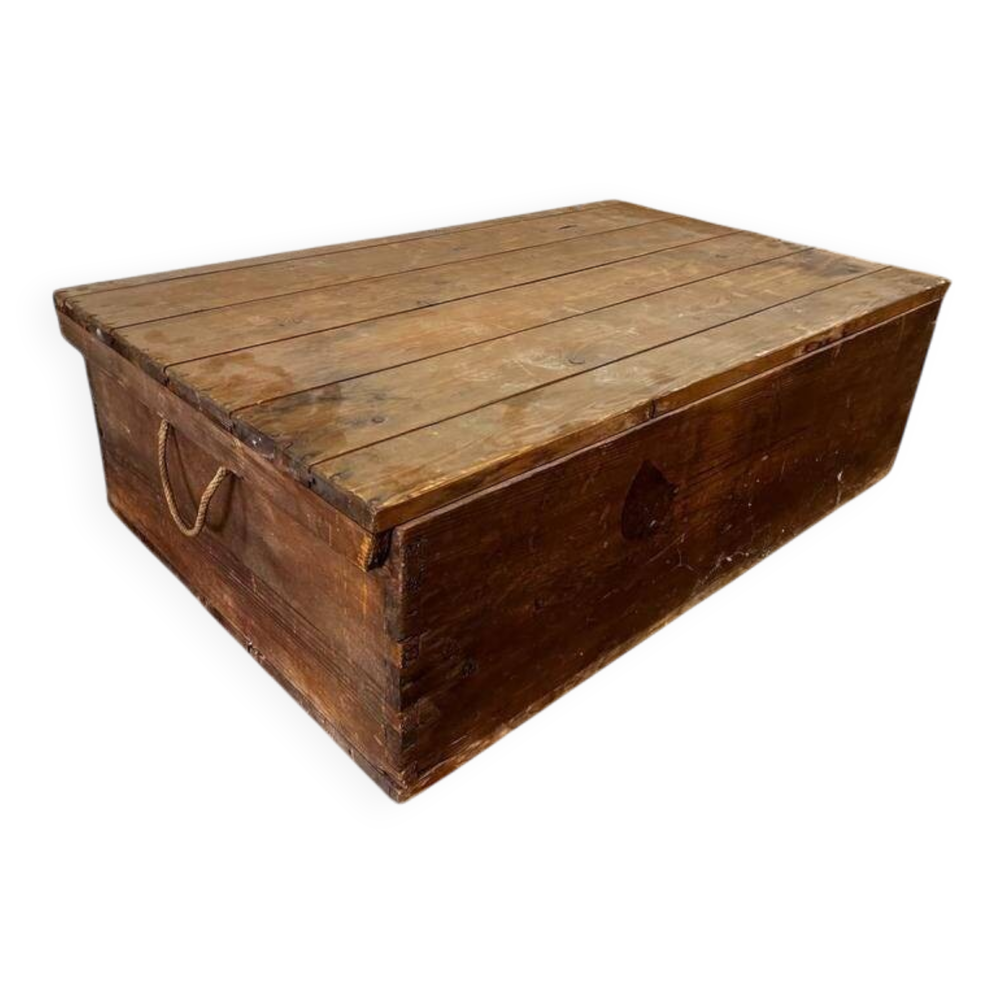 Vintage wooden chest / side table / coffee table