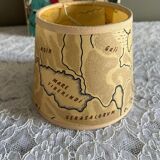 5 abats-jours ancien carte du monde