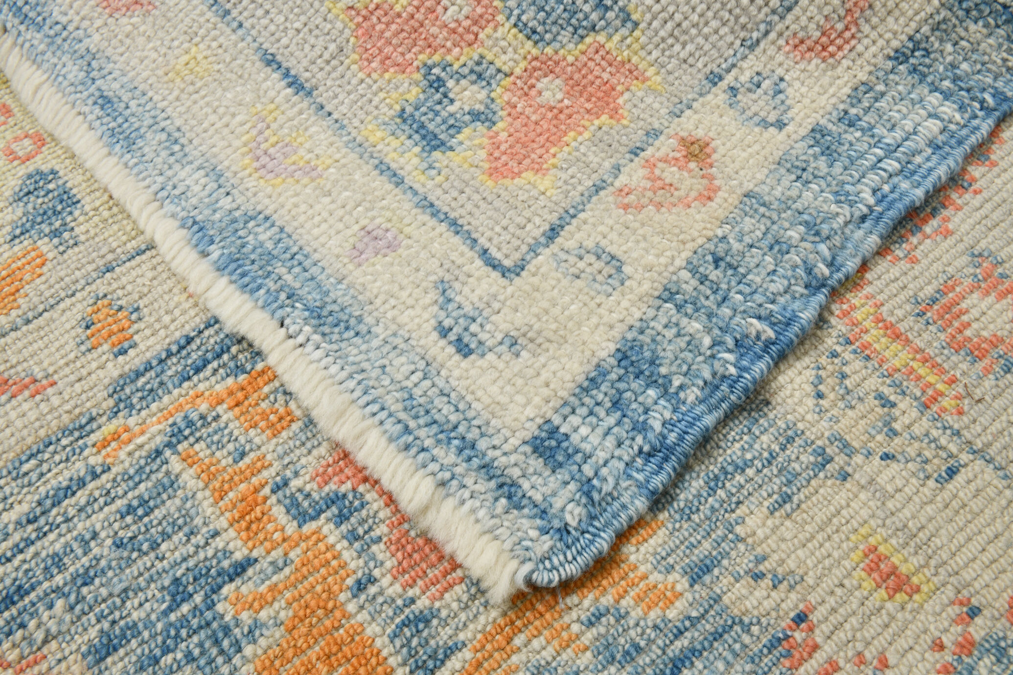 6x8 Light Blue Modern Oushak Rug, 179x246Cm