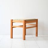 Scandinavian Oak Vintage Footstool