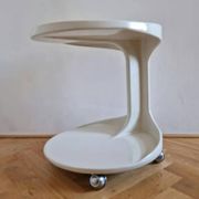 Table d'appoint ou de service rare des années 70, style Space Age, Italie.