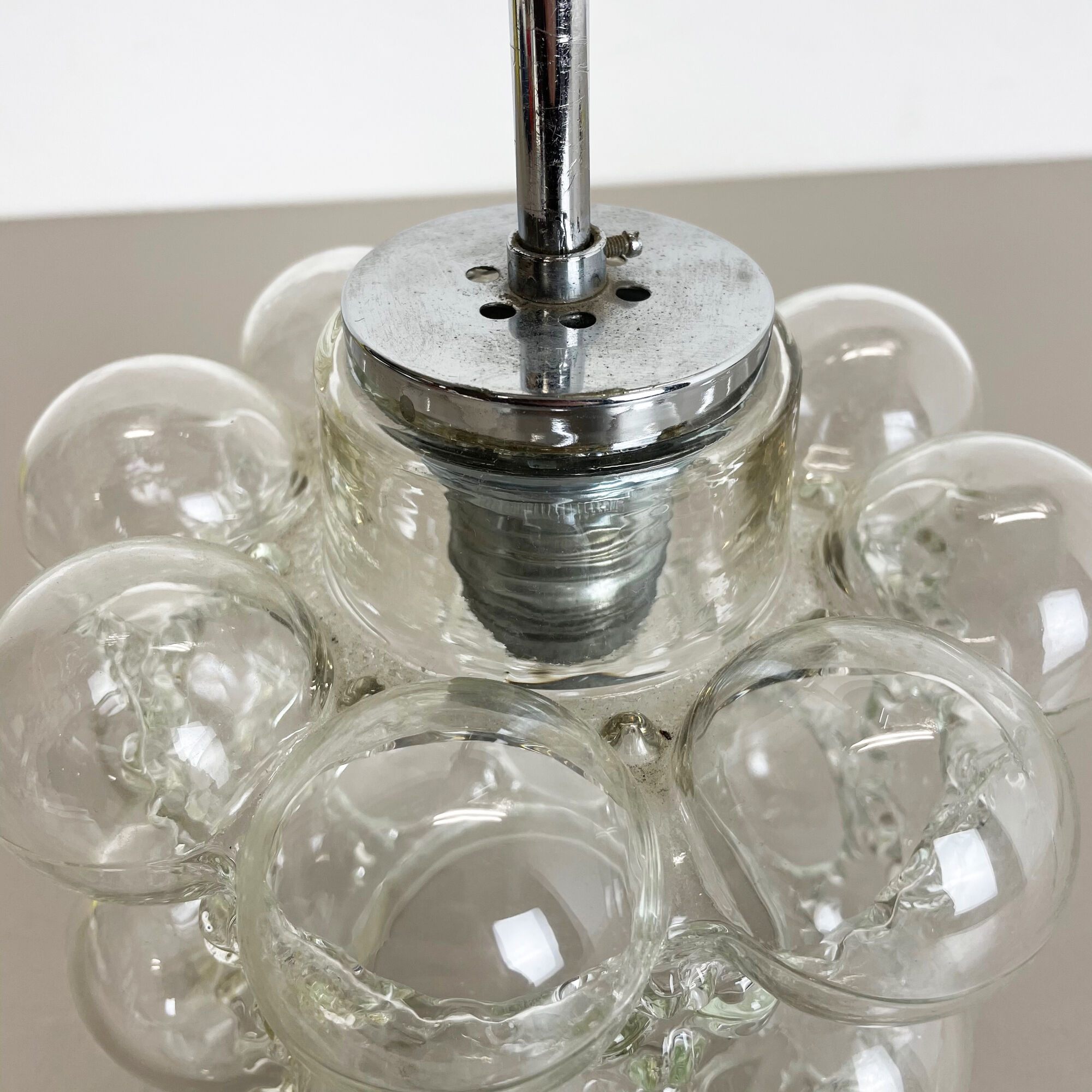 Glass bubble hanging by Helena Tynell for Glashütte Limburg, Germany 1960