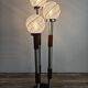 Lampadaire tourbillon en verre de Murano avec trois points lumineux milieu du siècle années 70