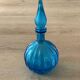 Vintage Empoli Glass Decanter with Stopper, Italy, 1960s