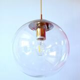 Glass globe pendant light