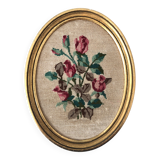 Vintage Canvas Golden Wood Frame