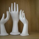 Set of 3 hands white soliflore