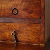 Solid walnut stepped desk