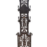 Stylish Victorian cast iron hall stand