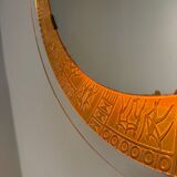 Decorative wall mirror with lighting by M. Furgeri, Italy, 1960s