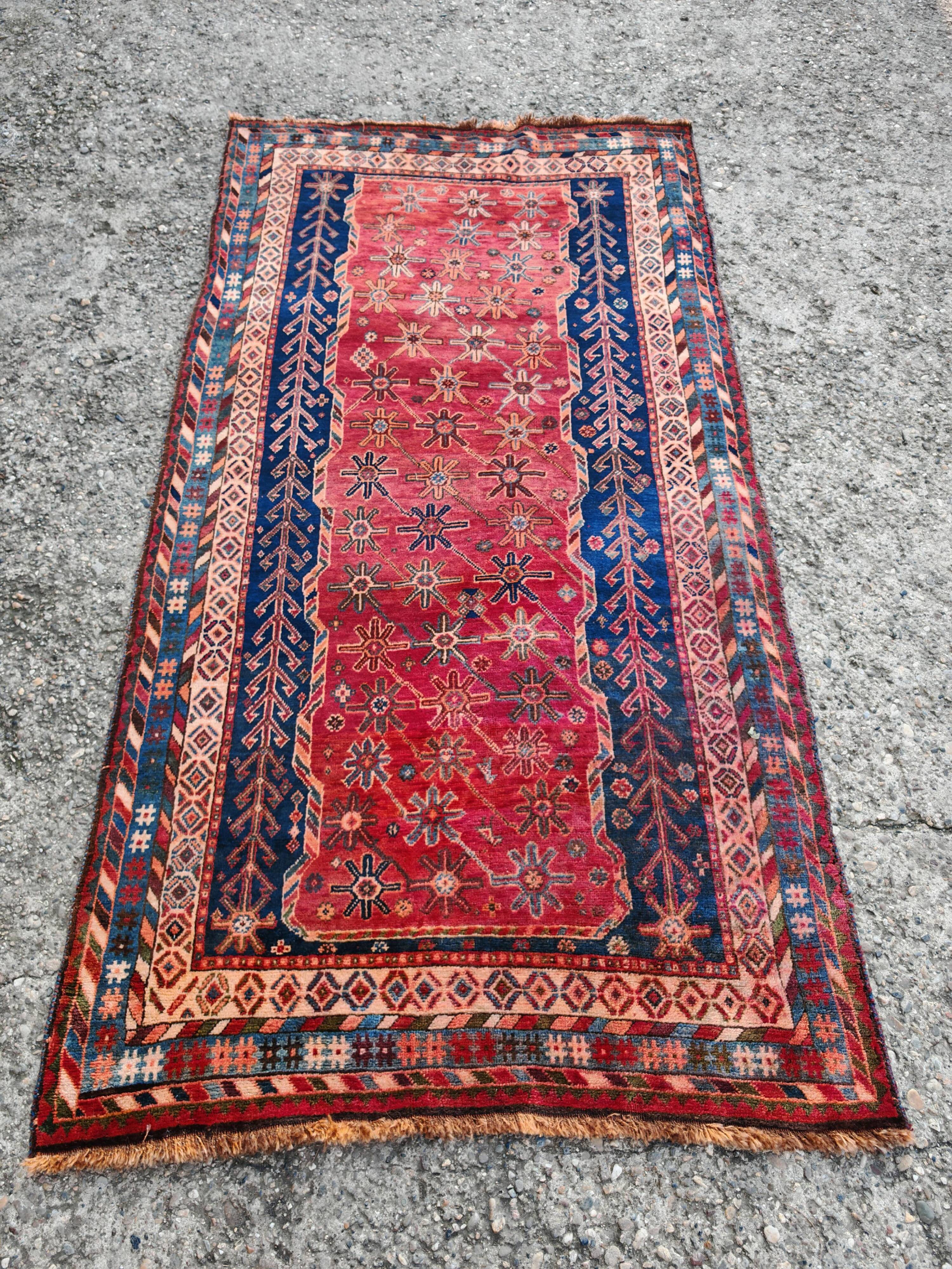 Vintage Persian Luri rug wool from the 1950s
