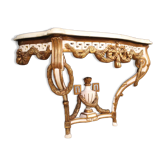 French lacquered and painted console in Louis XV style