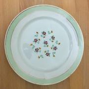6 Flat Porcelain Plates Signed "Lunéville"