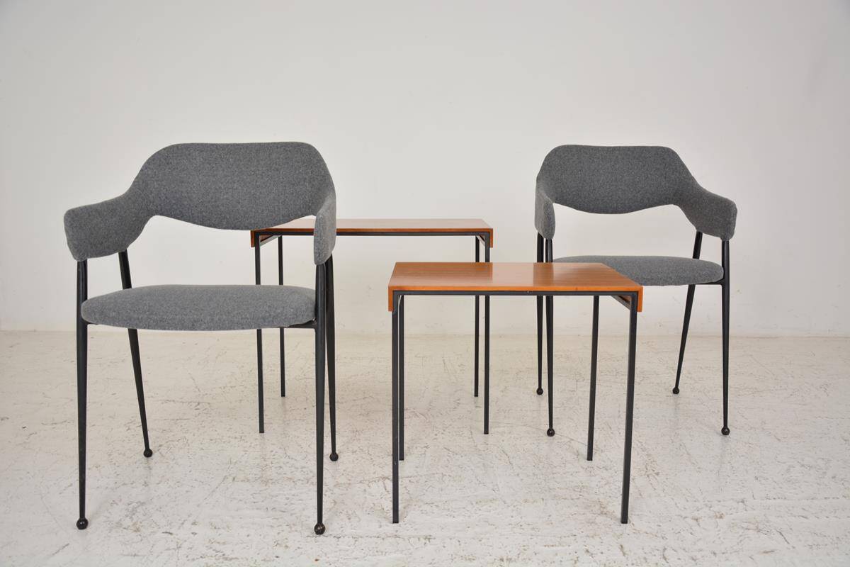 2 Bridges/Fauteuils vintage datant des années 60