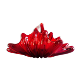Red stretched glass cup