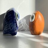 Vintage Handmade Ceramic Owls