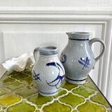 Vintage bluestoneware pitchers