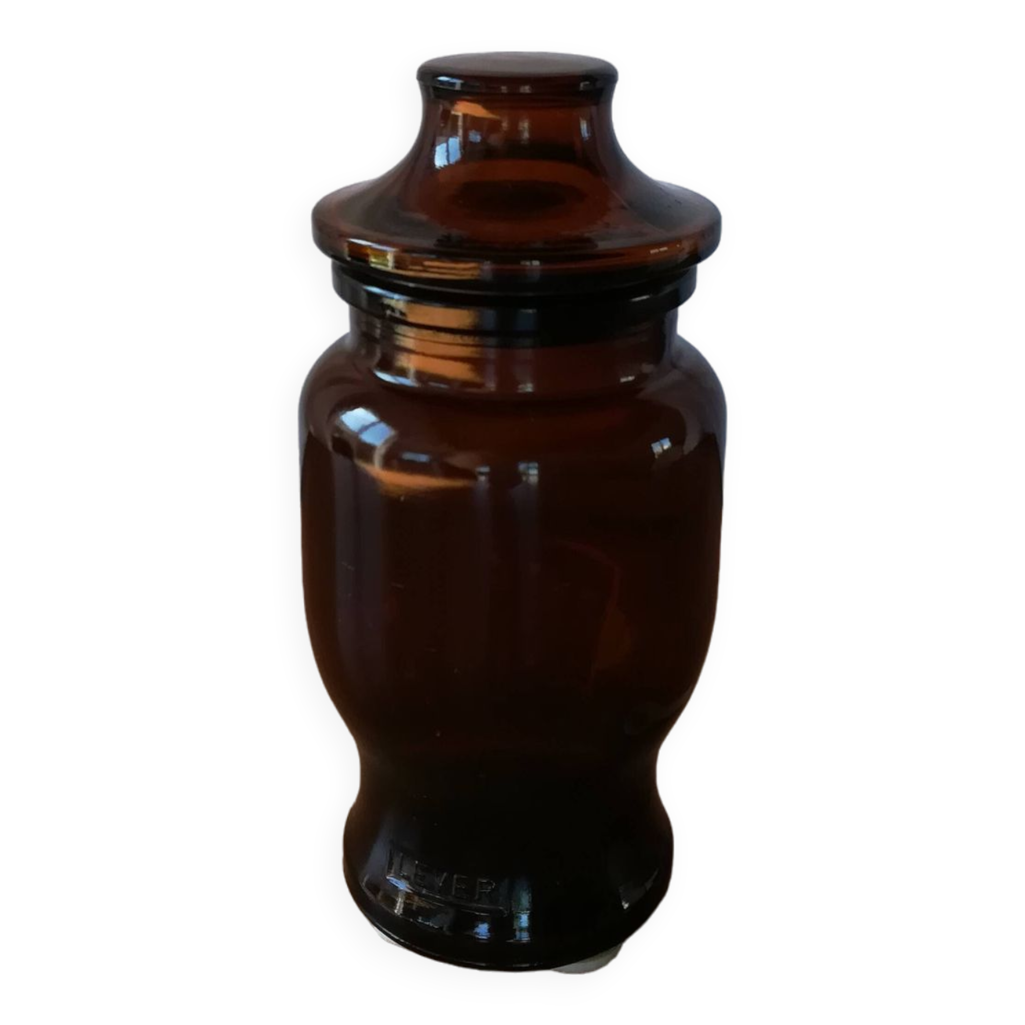 Lever amber Apothecary bottle
