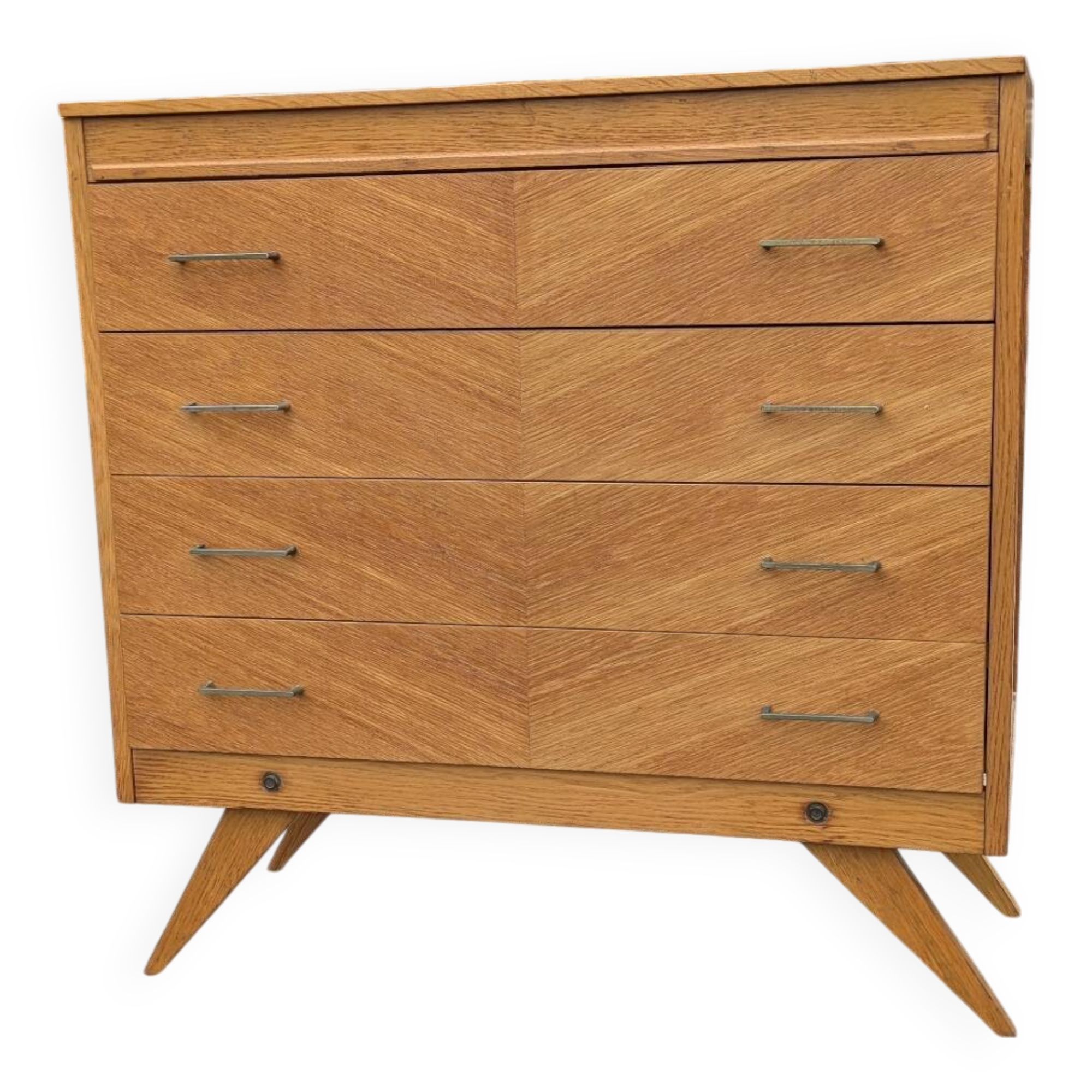 Commode vintage 1960 pied compas