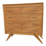 Commode vintage 1960 pied compas