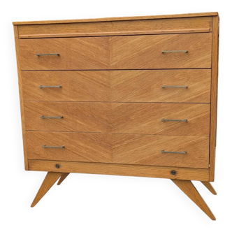 Commode vintage 1960 pied compas