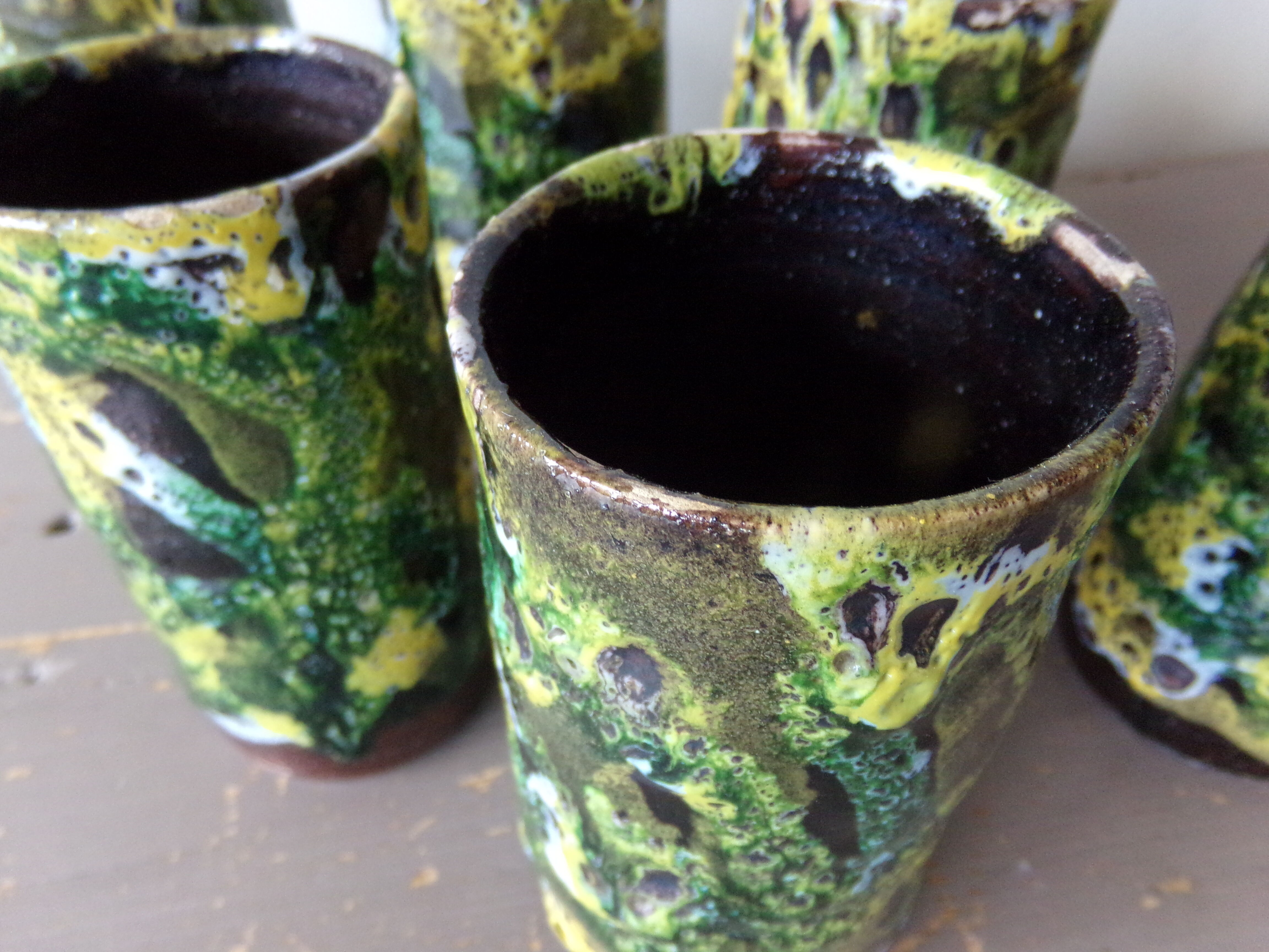 6 ceramic glasses from Toledo