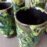 6 ceramic glasses from Toledo