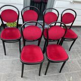 Lot de 6 chaises bistrot à médaillon