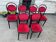 Lot de 6 chaises bistrot à médaillon
