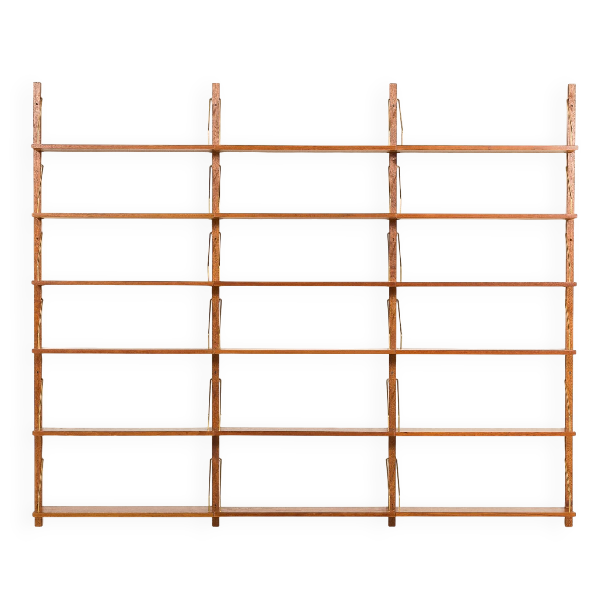 Danish teak shelving unit attr. to PS System, Randers, Denmark, 1960s