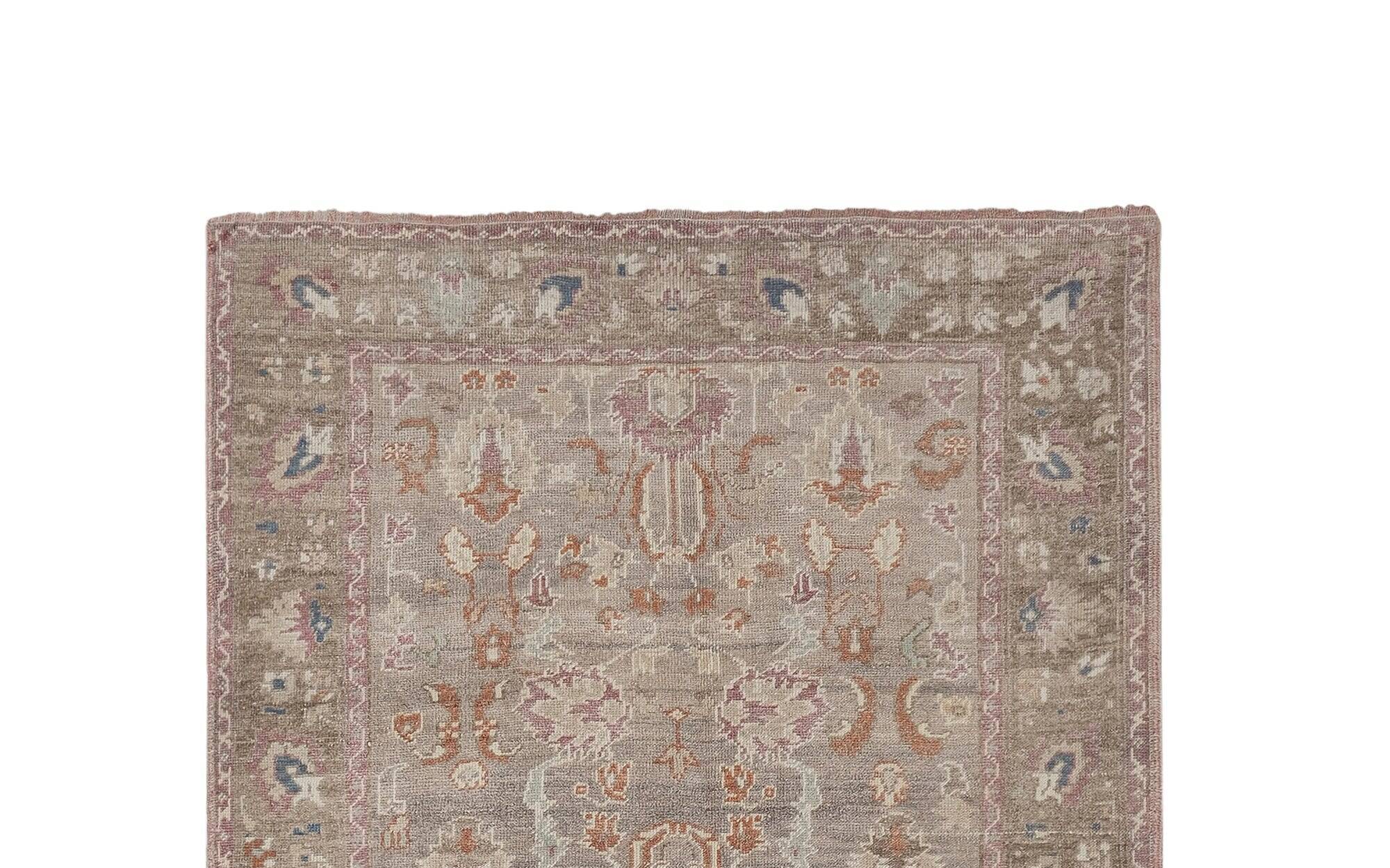 Vintage Turkish hallway rug 142x254 cm