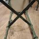 Pair of patinated bronze stools in the spirit of Giacometti.