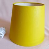 Lampe de bureau jaune vintage années 80 avec bras articulé