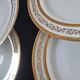 Ensemble de 6 assiettes à dessert ou à hors-d'œuvre en porcelaine fine de L
