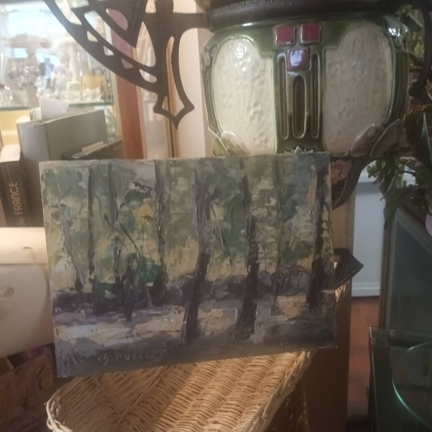 Landscape painting signed Quillet