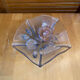 Bol vide poche mikasa crystal moulded decor flowers coloured vintage