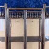 Asia 19th century: Magnificent collector's display case with tapestry background