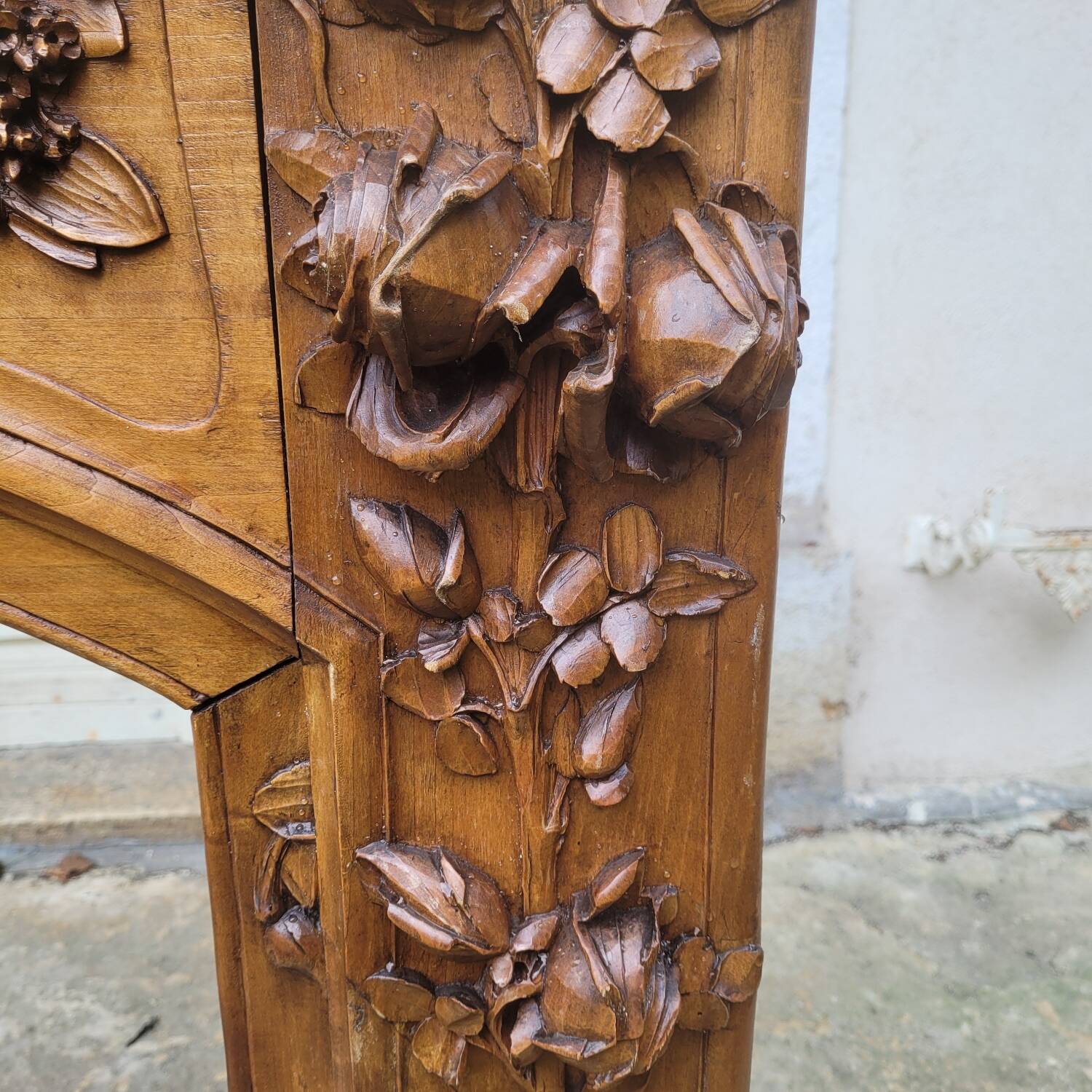 Art Nouveau fireplace.