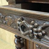 2-part Renaissance oak sideboard, 19th century work