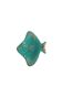Plat Magdalithe en céramique en forme de poisson turquoise et doré des années 1950