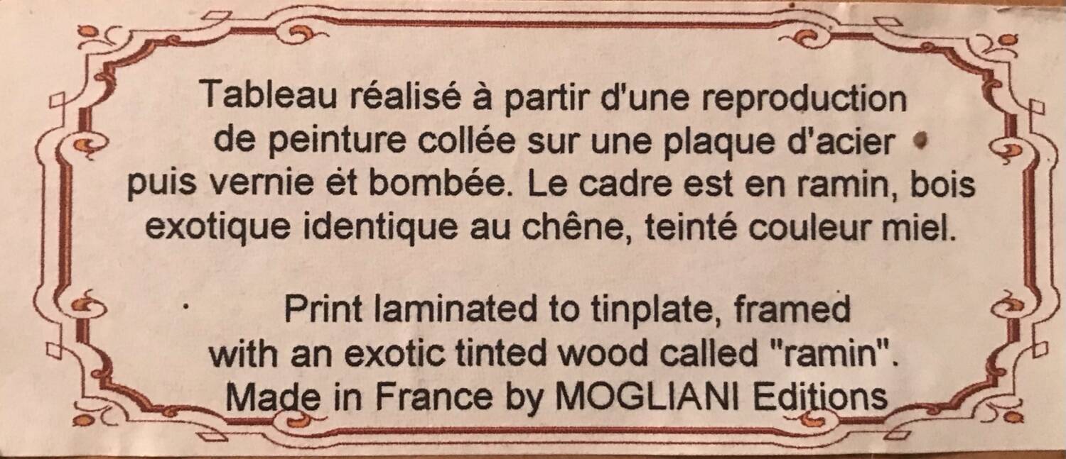 Mogliani France Painting Picture Reproduction