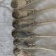 6 silver metal cutlery in their case